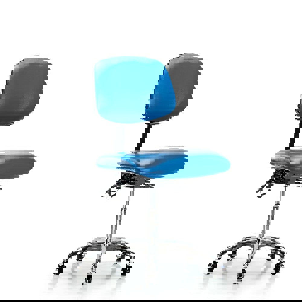 Task Chair: ESD Vinyl, Blue